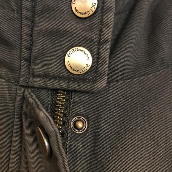 BCBG Khaki Green Coat with Fleece lining - Picture 4 of 5